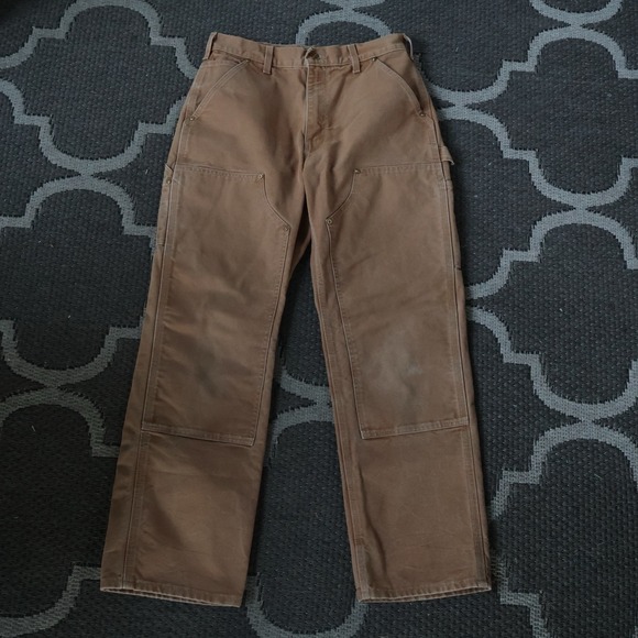 Carhartt Other - Carhartt Double Knee Pants B01 BRN Loose Original Fit Made in USA 30X30 Rare